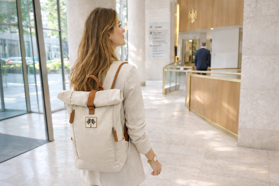 Story von Kundinnen über die Nutzung von Rucksack Le Monaco im Dienst als verbeamtete Referentin