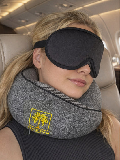 Reise Set Frauen Flugzeug – Nackenkissen und Schlafmaske
