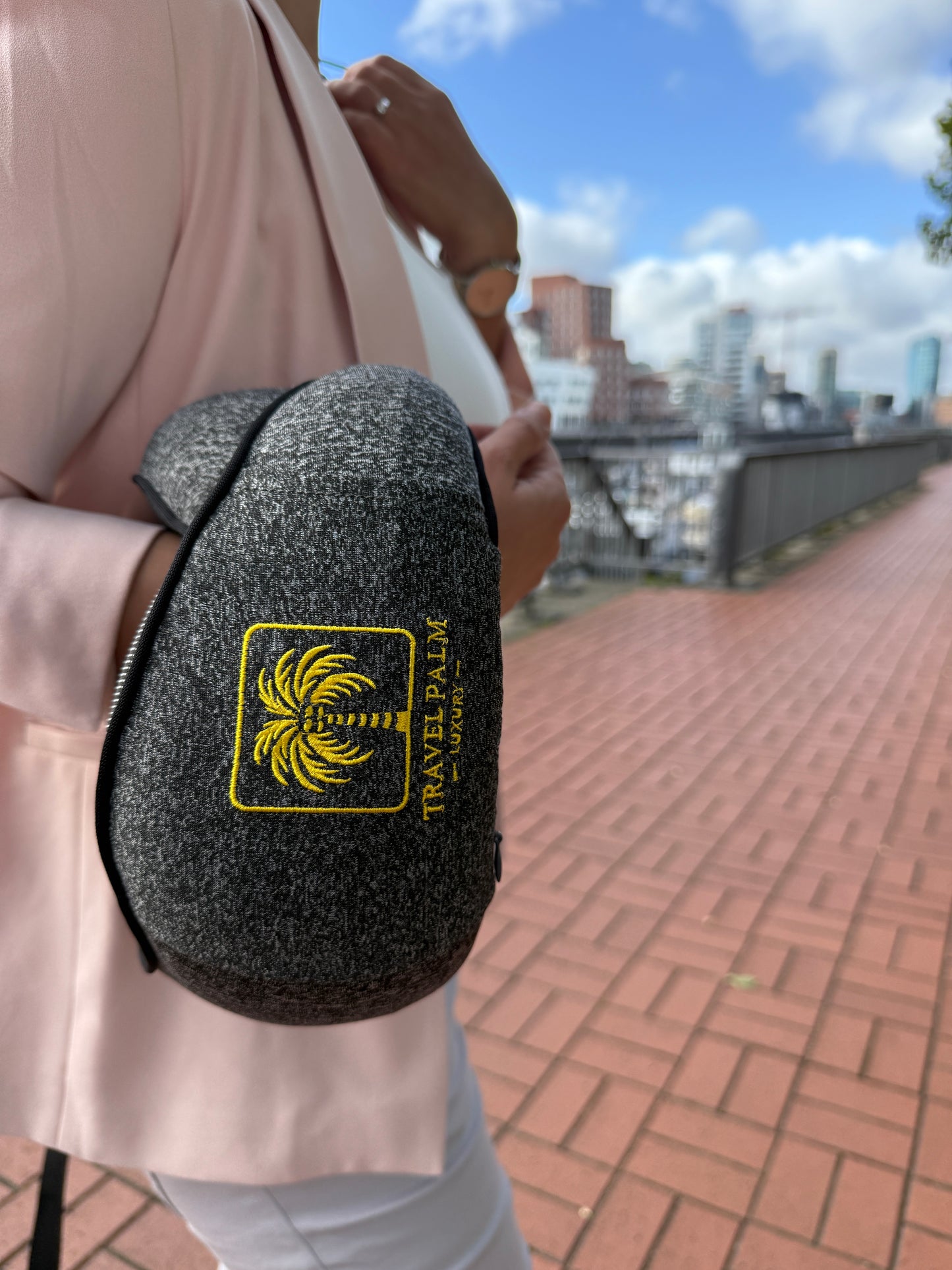 Nackenkissen Dienstreise Frauen elegant – Premium Reise-Nackenkissen