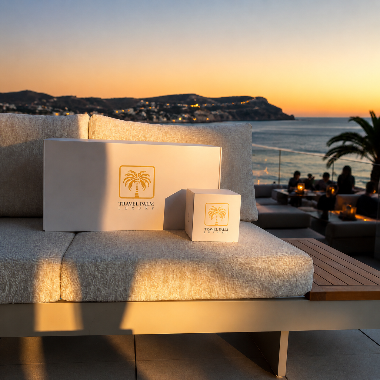 Produkte von Travel Palm Luxury werden in eleganter Luxury Box geliefert
