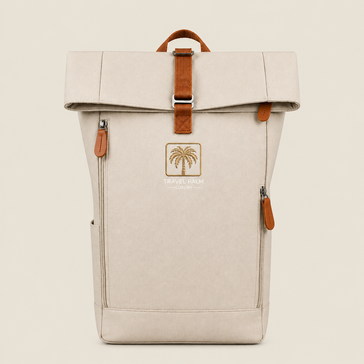 Rucksack Le Monaco Sand Beige Frontansicht