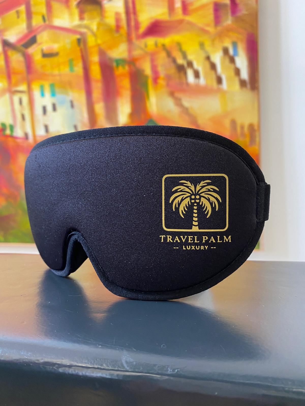 Hochwertige Schlafmaske Reisen Damen schwarz – Nizza Komfort Set