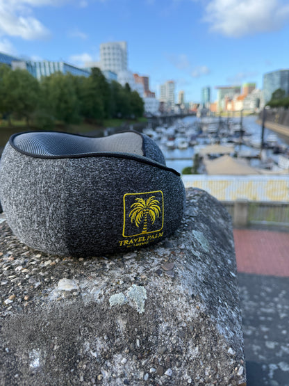 Nackenkissen Reise Damen grau elegant – Côte d'Azur Premium